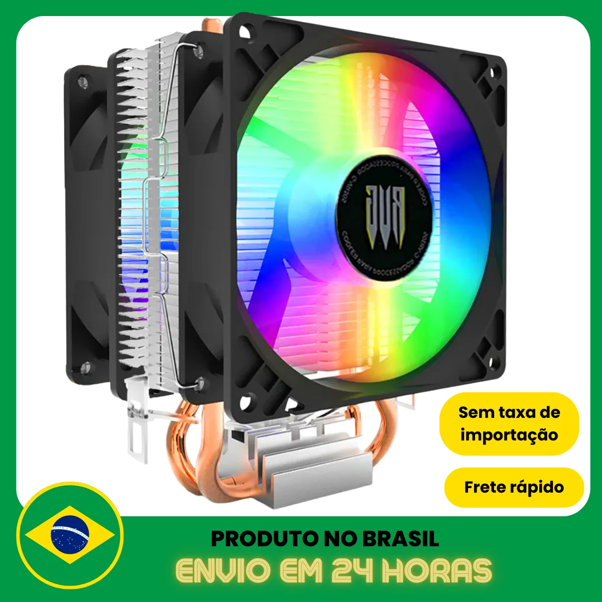 Air Cooler Processador Duplo Pc Cpu Rgb Intel Amd Universal Air Cooler Processador Duplo Pc Cpu Rgb Intel Amd Universal
