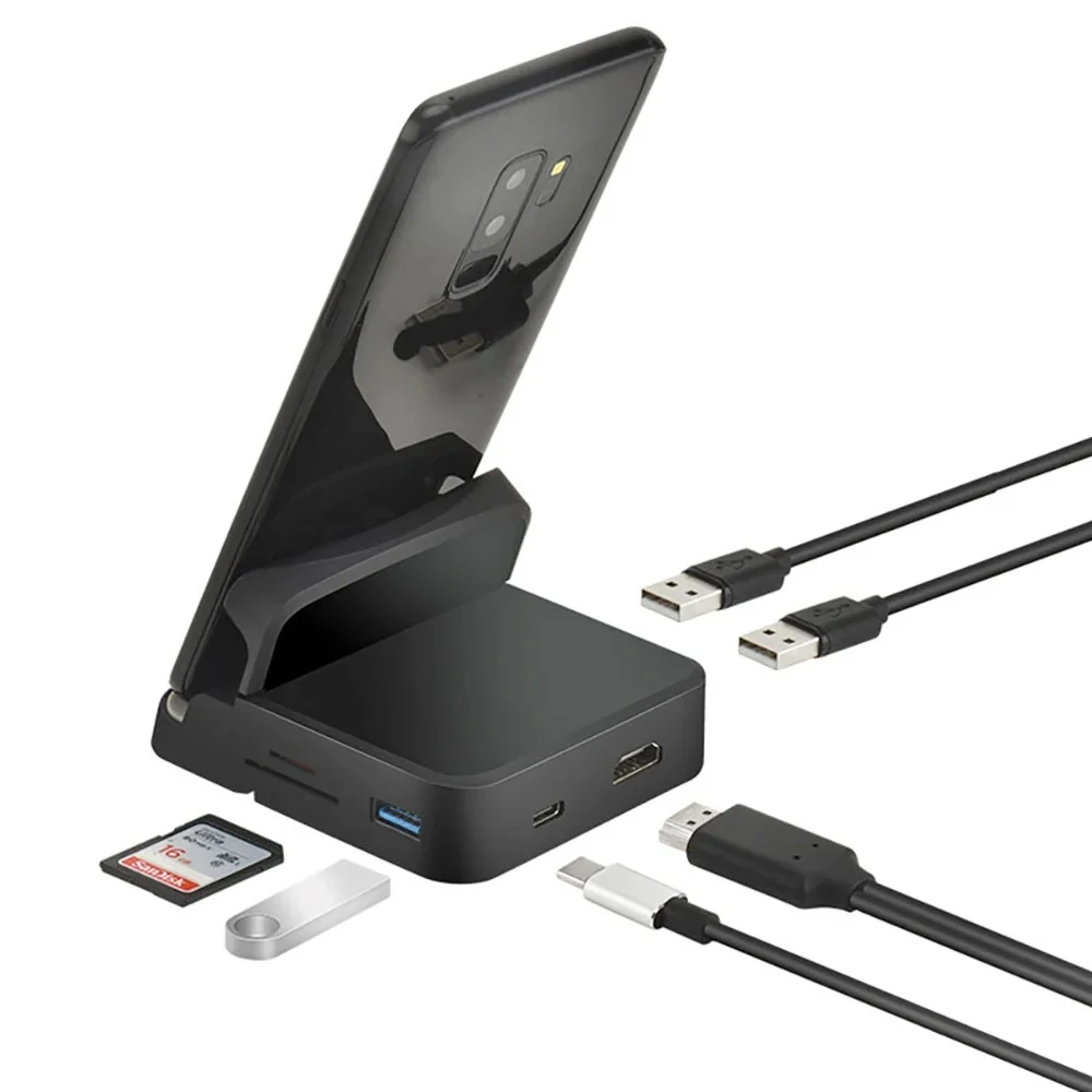 Stacja dokująca 8 w 1 typu C HUB Stacja dokująca do telefonu Stacja dokująca Dex Pad Stacja dokująca USB C do HDMI Zestaw ładowarki do Samsunga — zdjęcie produktu 7