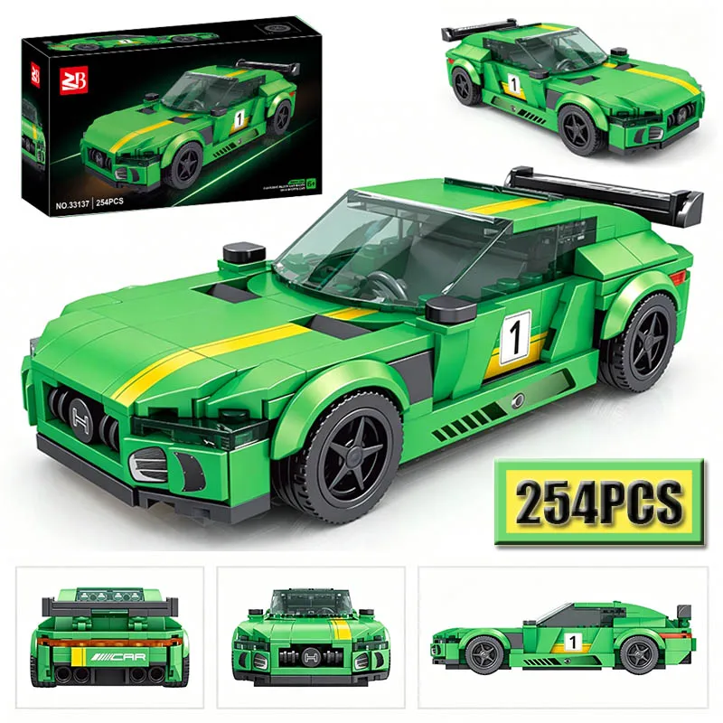 Série Speed : Véhicule de Course Sportif Technique, Supercar, Blocs de Construction DIY, Briques, Modèle MOC Classique, Jouets