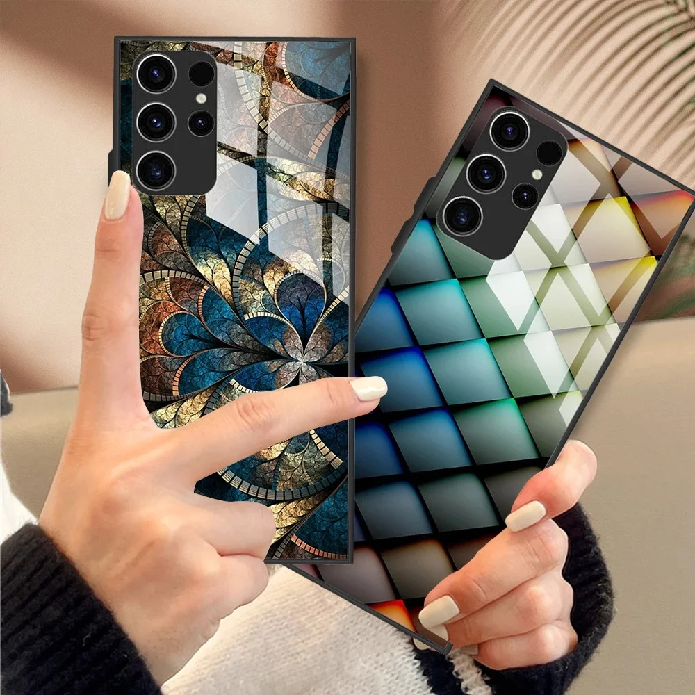Etui ze szkła hartowanego do Samsung Galaxy S24 Ultra Cover Etui na telefon Funda do Samsung Galaxy S24 S 24 Plus S24+ Pokrowce ochronne — zdjęcie 2