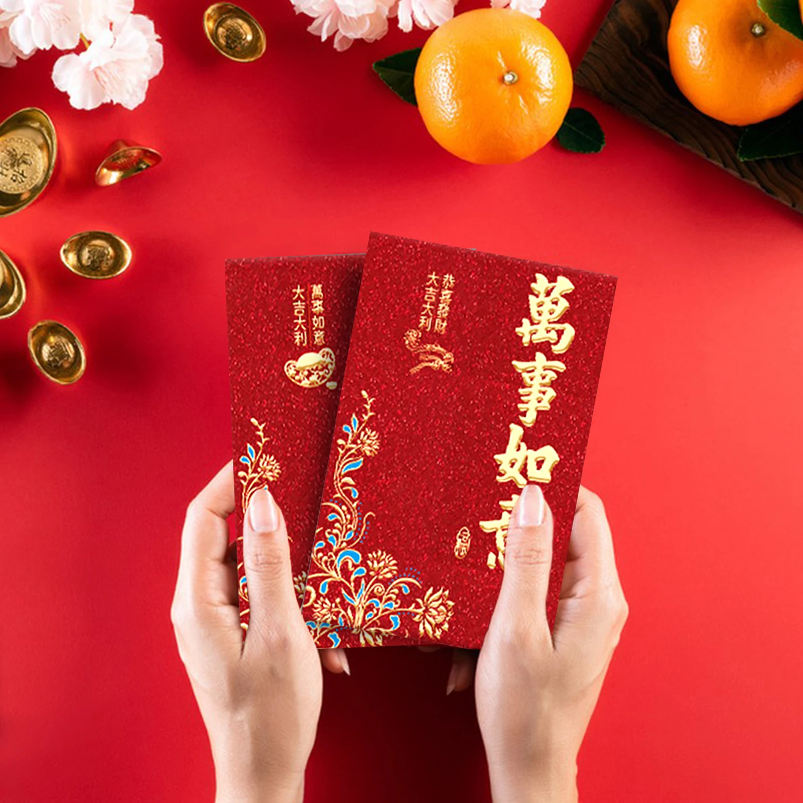 24 Pcs Chinese New Year Red Envelopes 2024 Chinese New Year Money Envelope Hong Bao, Lucky Money Red Packets for Chinese