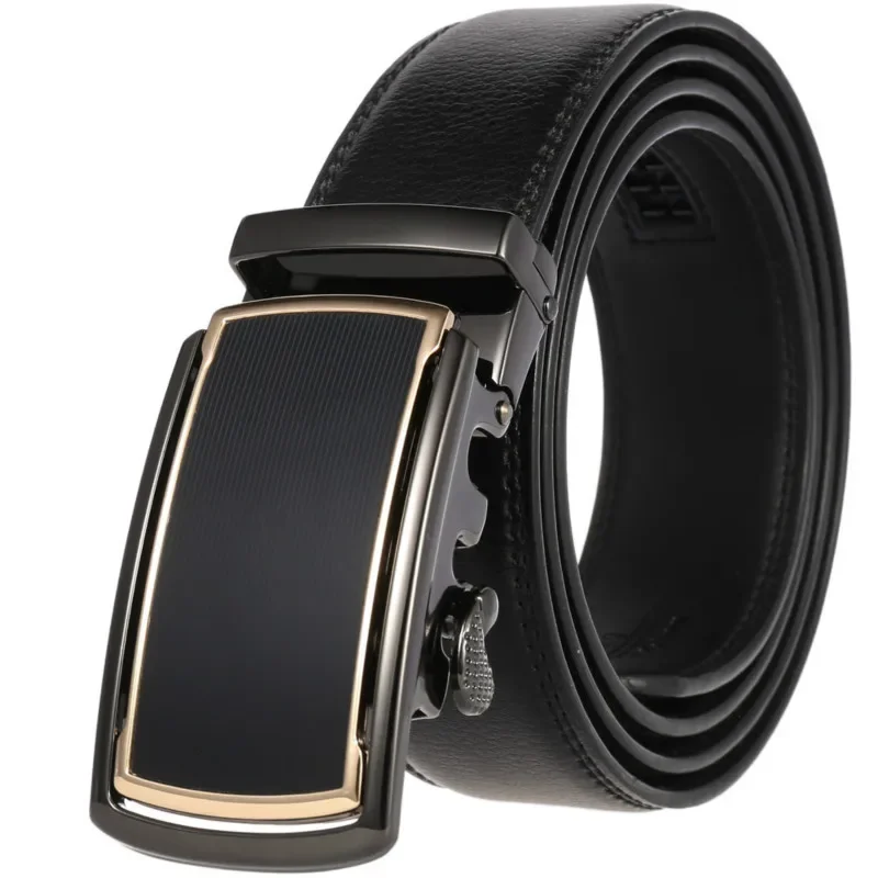 Nouveaux hommes ceintures mode alliage boucle automatique en cuir véritable ceinture affaires ceinture décontractée luxe haute qualité ceintures 3.5 cm