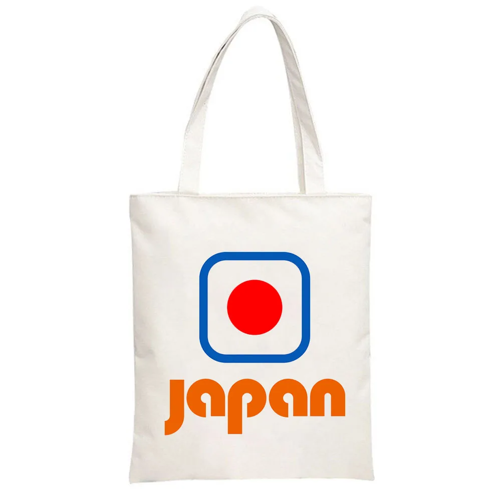 Japan Cartoon Tote Bags Handbags Canvas Shoulder Women Shopper Bag Reusable Eco Large Capacity