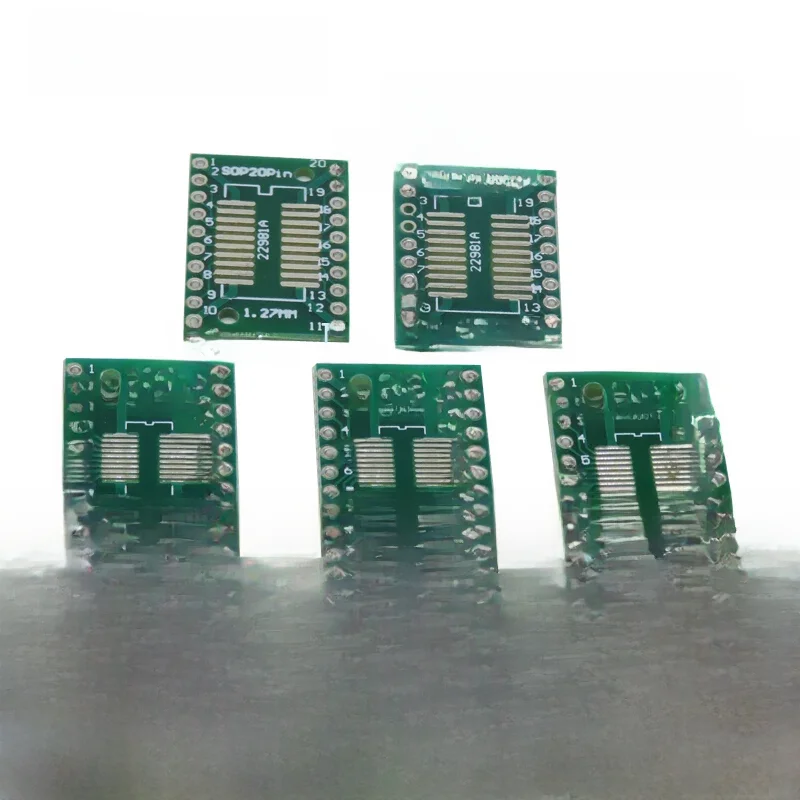 10 sztuk TSSOP20 SSOP20 SOP20 SMD do DIP20 IC Adapter konwerter gniazdo pokładzie moduł adaptery płyta 0.65mm 1.27mm zintegrować — zdjęcie 2