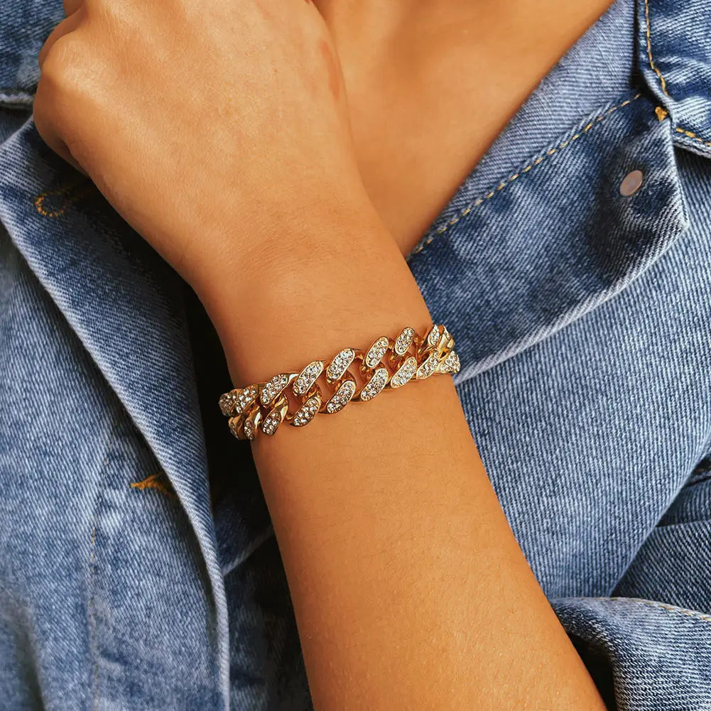 Hip Hop Cuban Link Bracelet Unisex Design