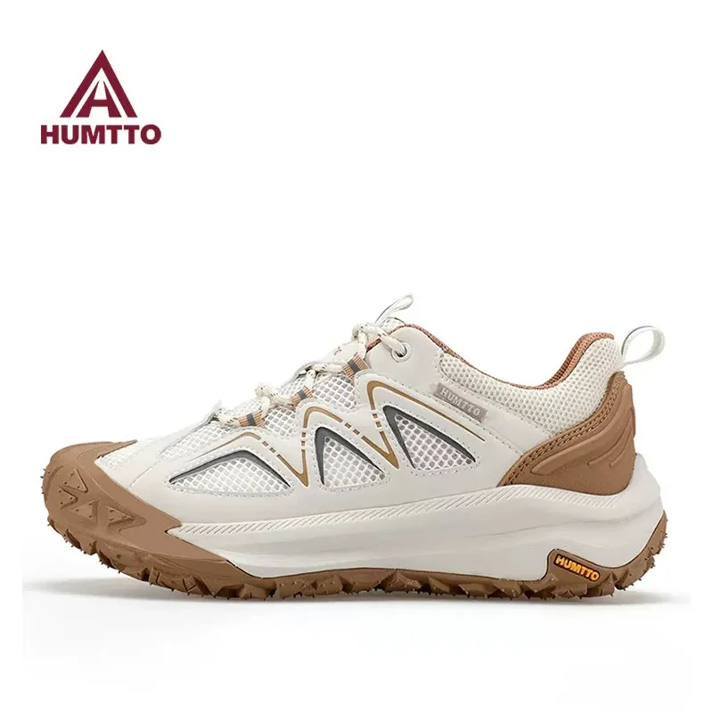 HUMTTO Breathable Trekking Boots Mesh Hiking Shoes Men's Sneakers Anti-slip Sports Hiking Shoes for Men Summer Outdoor Sneaker