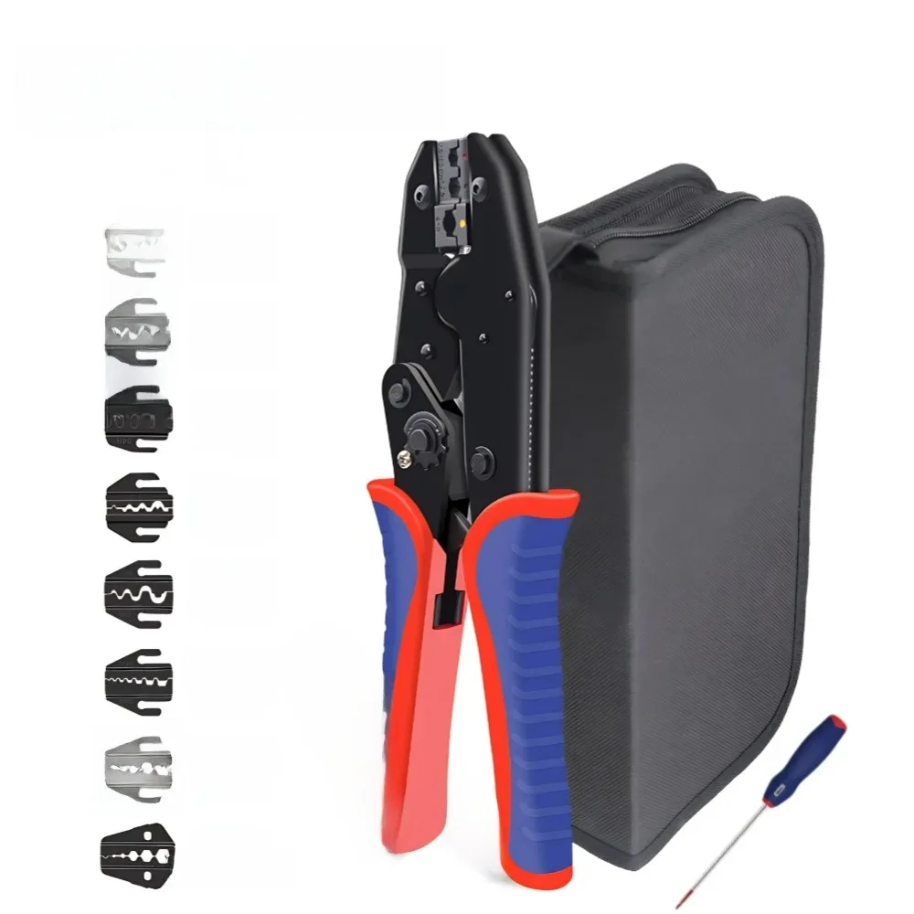 Pre-Insulated Terminal Crimping Pliers Kit HS-30J HS-40J 9 inch ratchet crimping pliers for OT/UT/RV/SV terminals