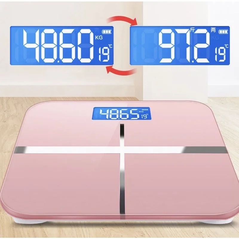 ♥ Balance de poids corporel Rechargeable Usb-argent