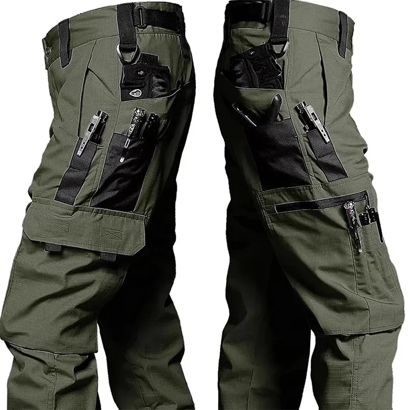 Nieuwe Tactische Werkbroek Heren Outdoor Cargobroek Multi-pocket Waterdichte Broek Herfst Lente Outdoor Werkkleding Wandelbroek - afbeelding 2