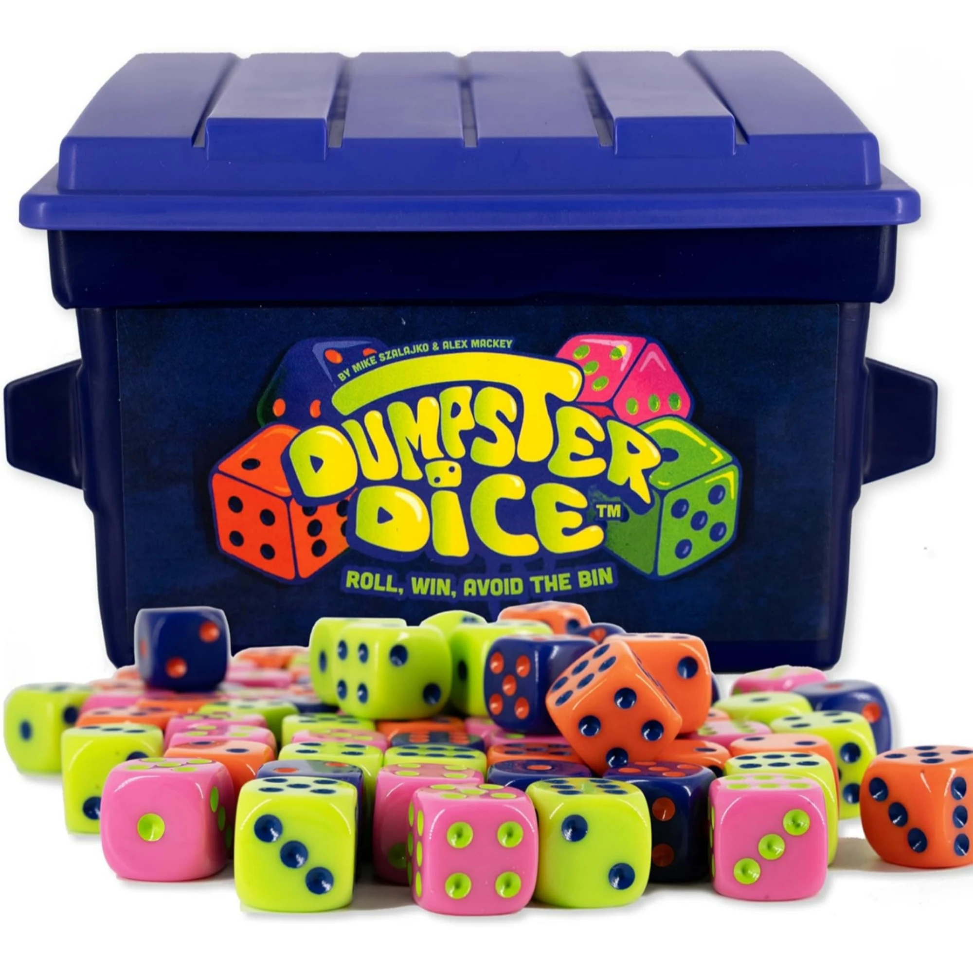 Family Dice Board Game Set, Colorful Fluorescent Dice Party Tabletop Game With Storage Box, Fun Multi-Player Strategy Game For A