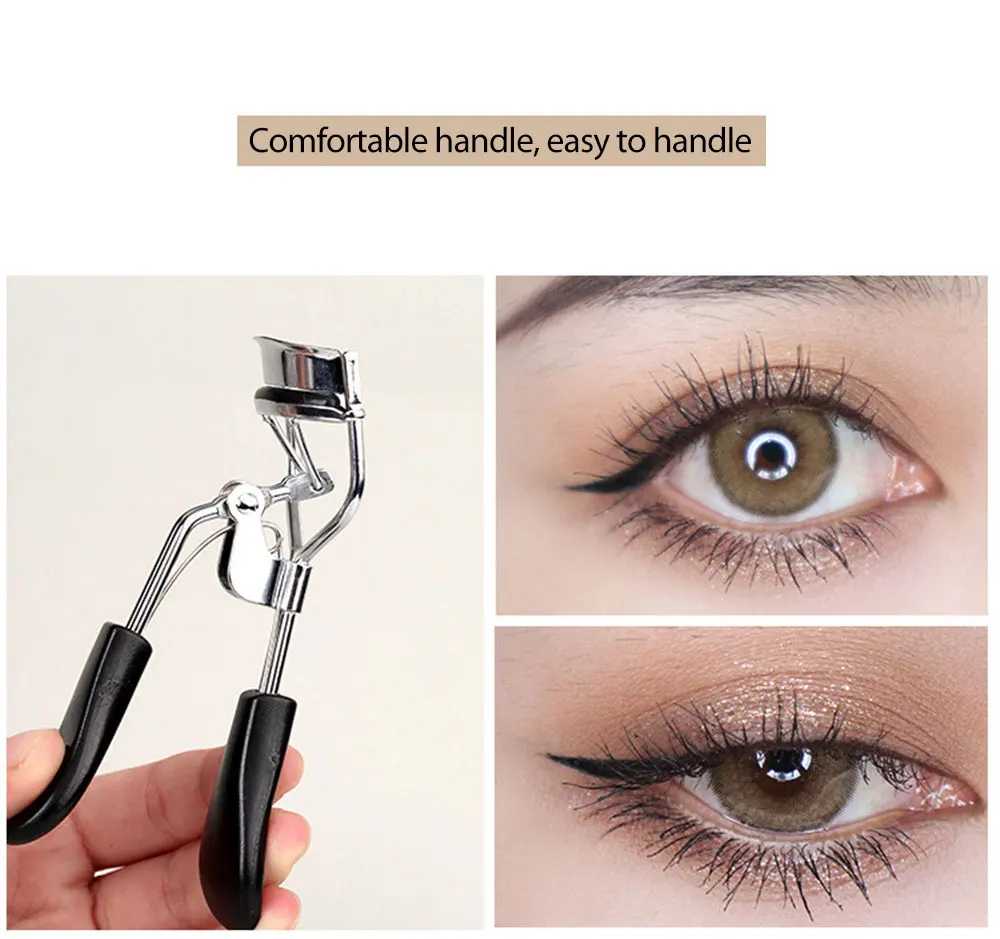 1PC Eyelash Curler Professional Eyes Makeup Beauty Tools Lash Nature Curl Style Cute Eyelash Width Handle Curl Lashed Curlers