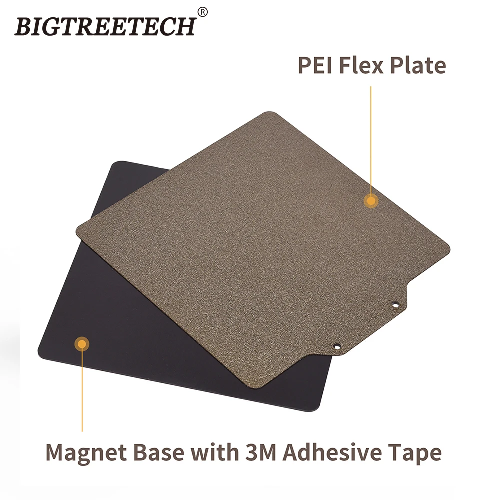 BIGTREETECH Double Sided Textured PEI Spring Steel Sheet Powder Coated Plate 3D Printer Parts For Voron V0.1 Creality Ender 3