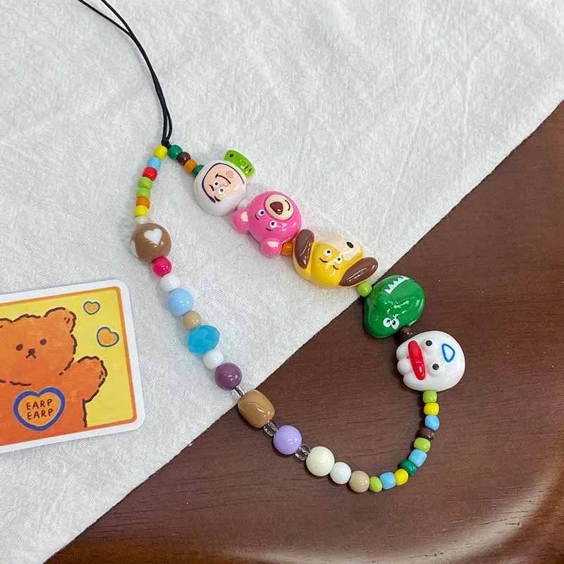 10pieces Fun Bear Dog Burger Resin Mobile Phone Pendant Handmade Bead Camera Pendant Bag Pendant Fashion Accessories