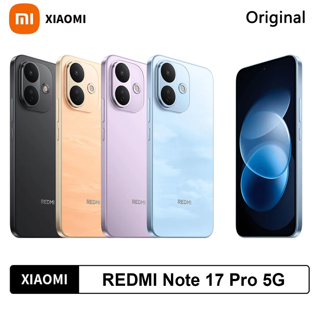 Xiaomi Redmi Note 17 Pro 5G, batterij met een capaciteit van 8340 mAh, 6,83 inch scherm, 1,5K CrystalRes AMOLED-display, krachtige Snapdragon-processor. ®   6s generatie 4