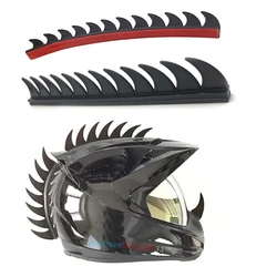 STONEGO Helmet Decoration Motorcycle Helmet Modification Sticker Rubber Saw Blade Helmet Accessories (Helmets Not Included)