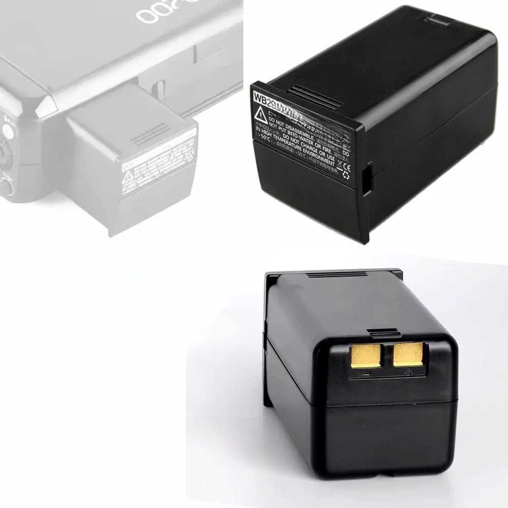 WB29 2900mAh Flash Li-ion Battery For Godox Outdoor Pocket Flash AD200 AD200pro AD300pro Speedlite Flashgun Charging Accessories