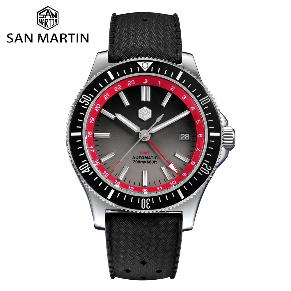 

San Martin New Original Design 41mm Men Sports Watch NH34 Stainless Steel Automatic Mechanical Watches Waterproof 20bar SN0119