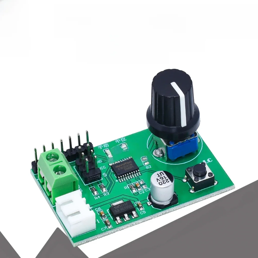 MG995 MG996 SG90 podwójne serwa regulowane pokrętło szeregowa tablica sterownicza przełącznik 8-bitowy MCU moduł debugowania przekładni kierowniczej — zdjęcie 2