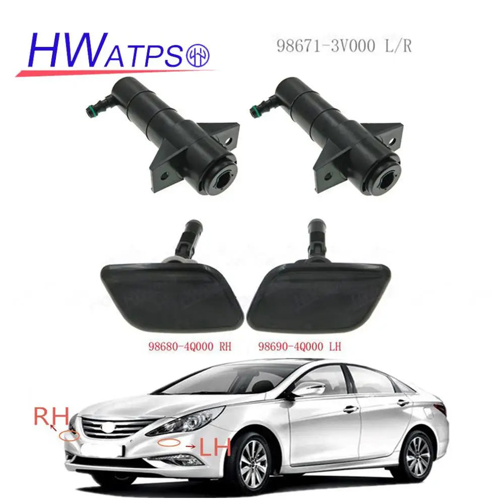 New Front Head Light Washer Spray Nozzle Cover Jet For Hyundai i45 Sonata YF 2010-2013 98680-4Q000 98690-4Q000 98671-3V000