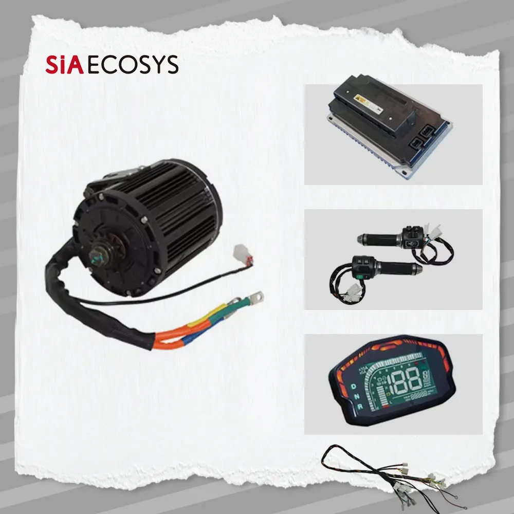 

QS138 90H Mid Drive Motor Kit 4000W Rated 7500W Peak with Votol Controller 72V for Electric Motorcycle Motor Conversion Set