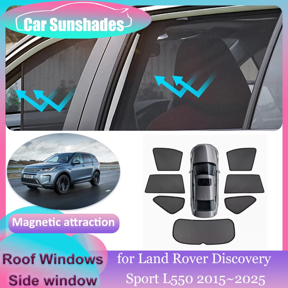 

Magnetic Sunshades for Land Rover Discovery Sport L550 2015~2025 Roof Windows Sun Visor Windshield Curtain Sunroof Accessories