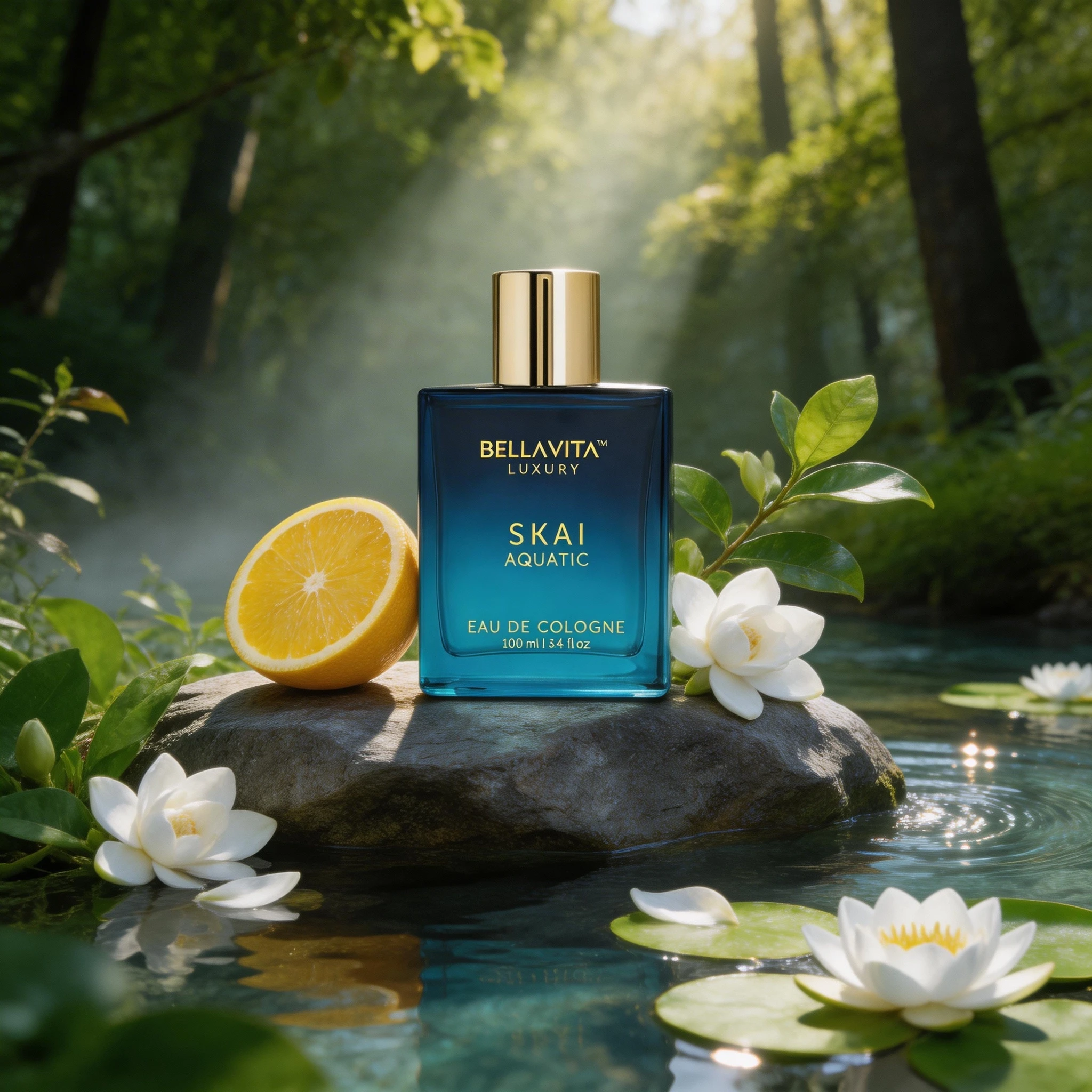 

Skai Aquatic by Bellavita for Unisex - 3.4 oz EDC Spray Long-lasting fragrance suitable for everyday use Valentine's Day gifts