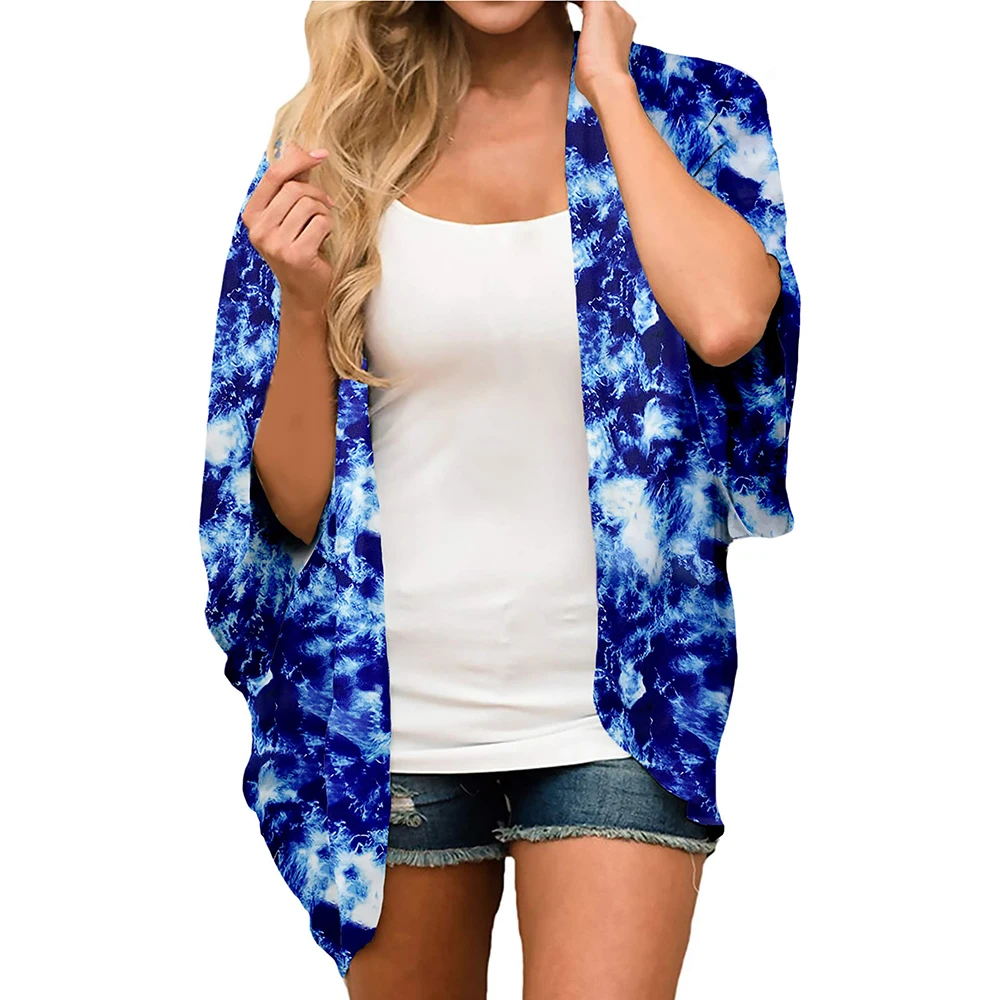 Womens Badpak Cover Ups Kimono Vesten Strand Badpak Zomer Bikini Badpakken Cover Up voor Vrouwen Top Zomer T-shirt