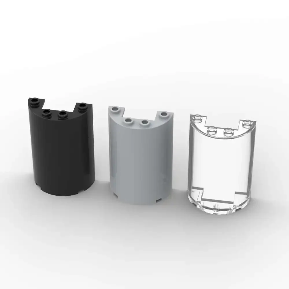 MOC – blocs de construction cylindriques 85941, 10 pièces, Kit moitié 2x4x5 avec particules découpées, jouets éducatifs à assembler, cadeaux d'anniversaire pour enfants