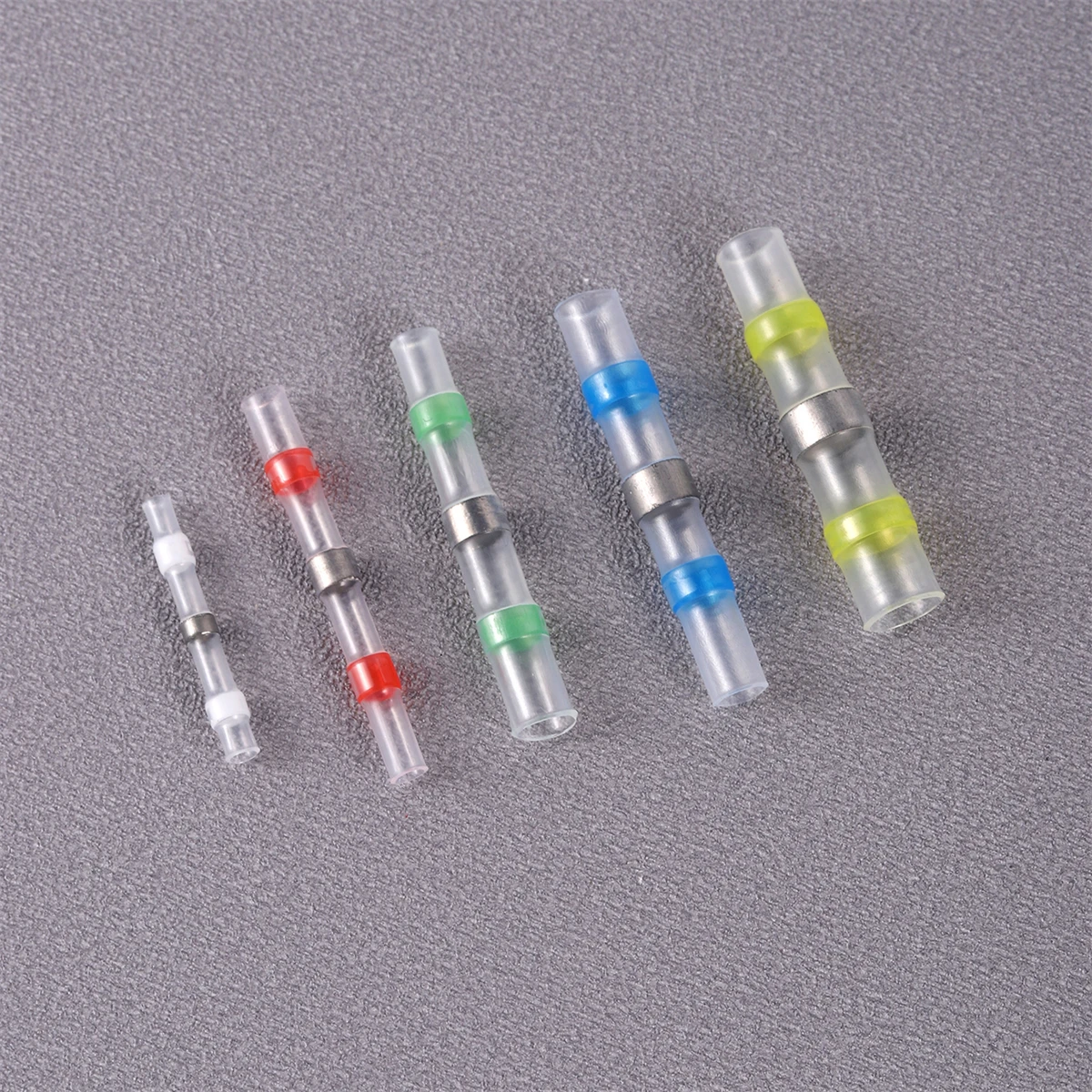 Waterproof Pressure-Free Solder Ring Heat Shrink Tube Electrical Wire Butt Connector Insulated Fast Tube Solder Terminal 1/10Pcs