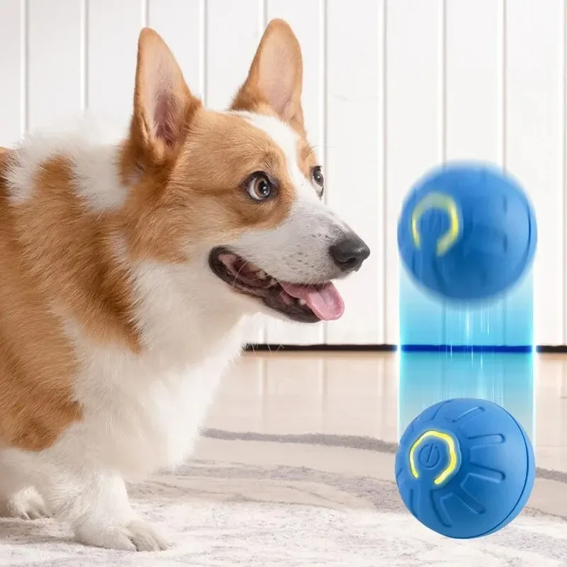 Bola de brinquedo automática do cão em movimento, USB inteligente, Saltar, Rotação, Interativo,