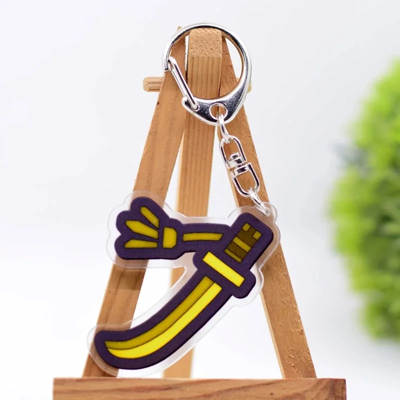 Porte-clés périphérique de monstre de jeu, 15 Styles, figurines de dessin animé en acrylique, accessoires Kawaii