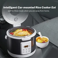 Cuiseur à riz électrique 12V 24V 220V 3L, voiture, camion, soupe électrique, bouillie, Machine de cuisson des aliments, cuiseur à vapeur chauffant 2