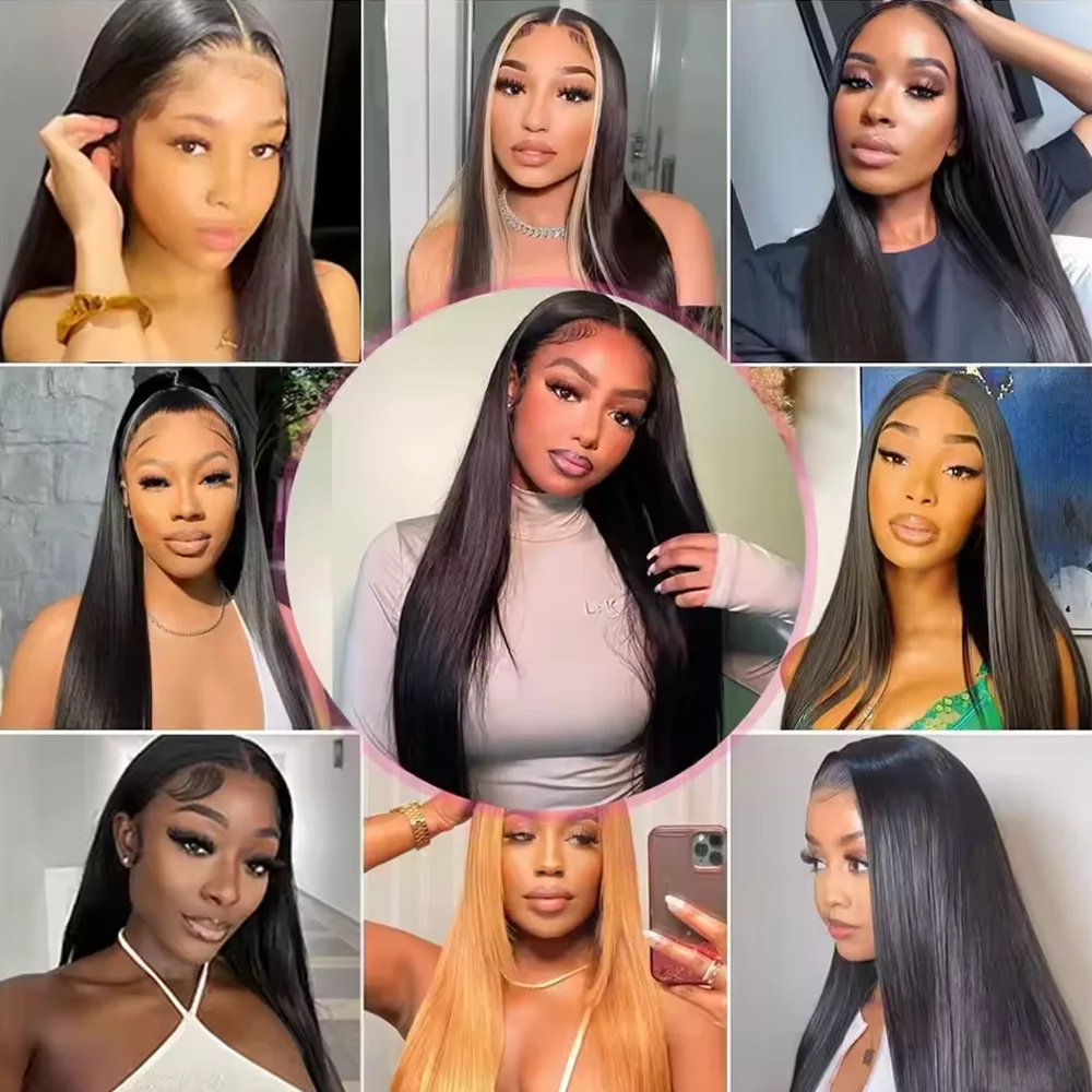 13x4 العظام شعر طبيعي مفرود الباروكات 13x6 Hd الدانتيل أمامي 20 42 بوصة مستقيم الشعر الدانتيل الشفاف 250 كثافة باروكة من شعر طبيعي