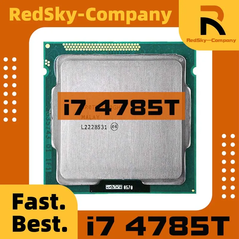 1pcs/lot perfect test Core i7-4785T i7 4785T CPU Processor 2.2 GHz Quad-Core LGA 1150 processor