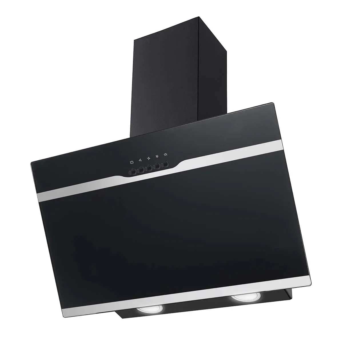 A++ 60 cm wandgemonteerde afzuigkap 350 m3/u - 3 snelheden/kanaal/recirc, roestvrij staal/stil/LED/vetfilter voor EU-keukens - afbeelding 2