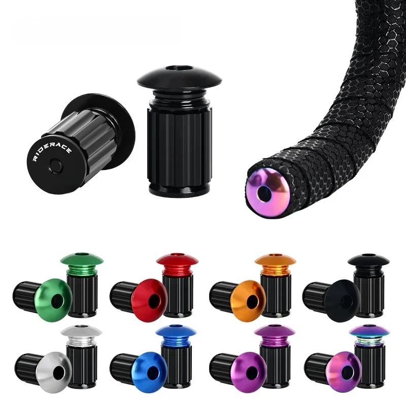 AliExpress riderace RIDERACE Bicycle Handlebar End Plugs Aluminum Alloy For MTB Mountain Bike Road Cycling Handle Bar Grips Cap Multi-color Cover