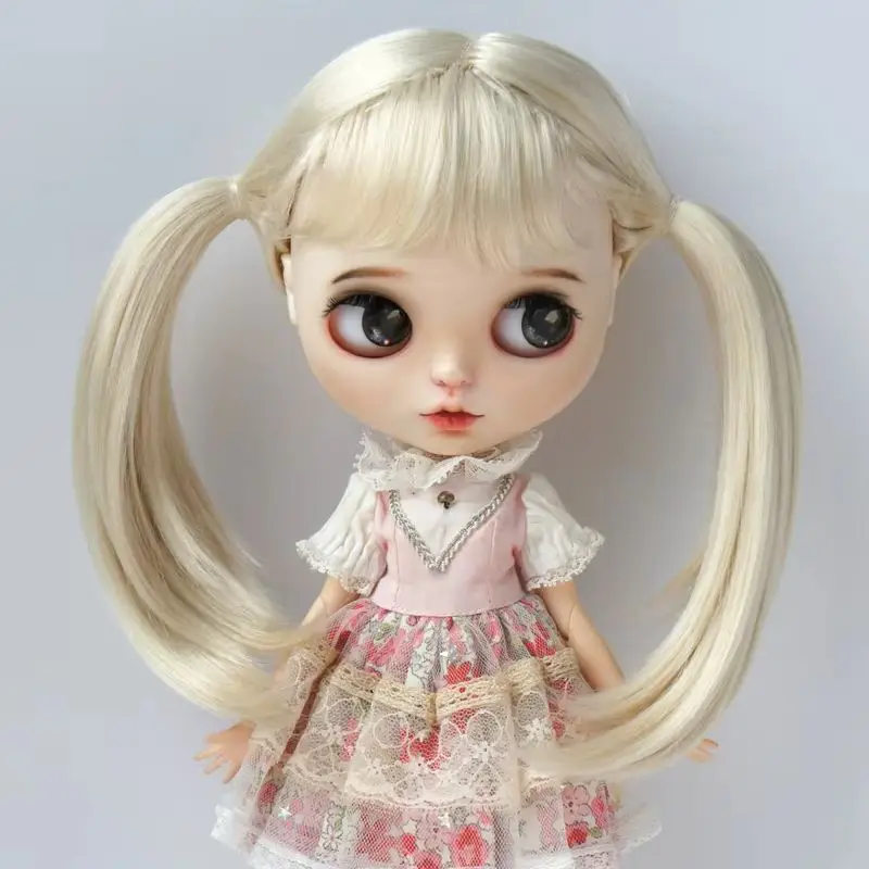 

High Straight Ponytail BJD Wig for YOSD MSD SD Blythe Qbaby Dolls 1/6 1/4 1/3 Scale Wholesale Doll Hair Accessories