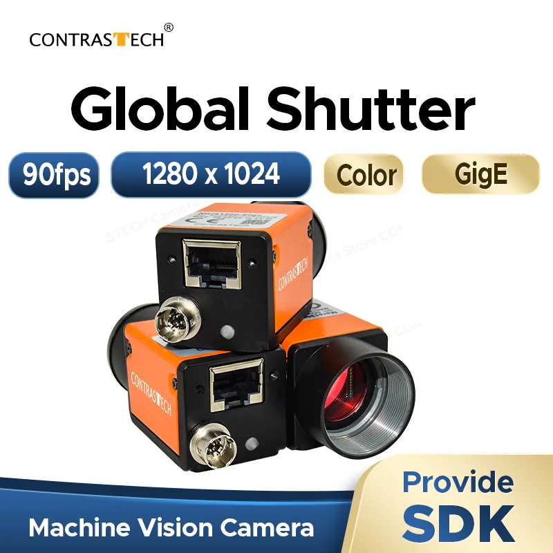 In Stock 1.3MP 90fps PYTHON1300 Color Industrial Machine Vision Camera Basler Compatible for Automation Inspection Sale New