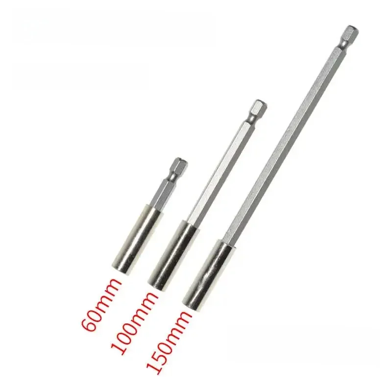 DIYWORK 1/4 "60/100/150mm sześciokątny magnetyczny uchwyt na bity trwałe przedłużenie wiertarka Adapter tulei śrubokrętów — zdjęcie 2