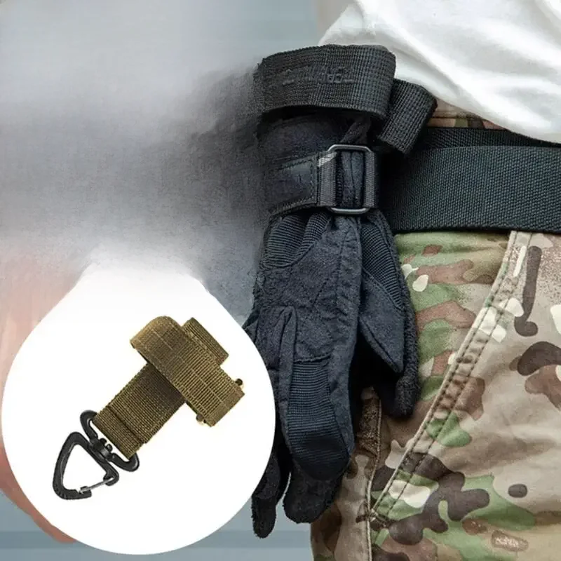 Novo multi-purpose luvas táticas fivela luva gancho ventilador militar ao ar livre escalada corda