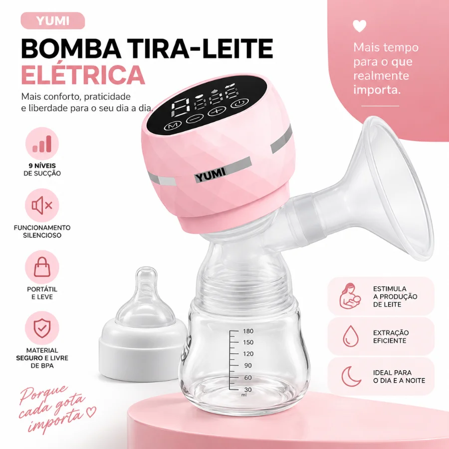 portable-electric-breast-pump-with-digital-display-180ml-milk-collector-for-breastfeeding