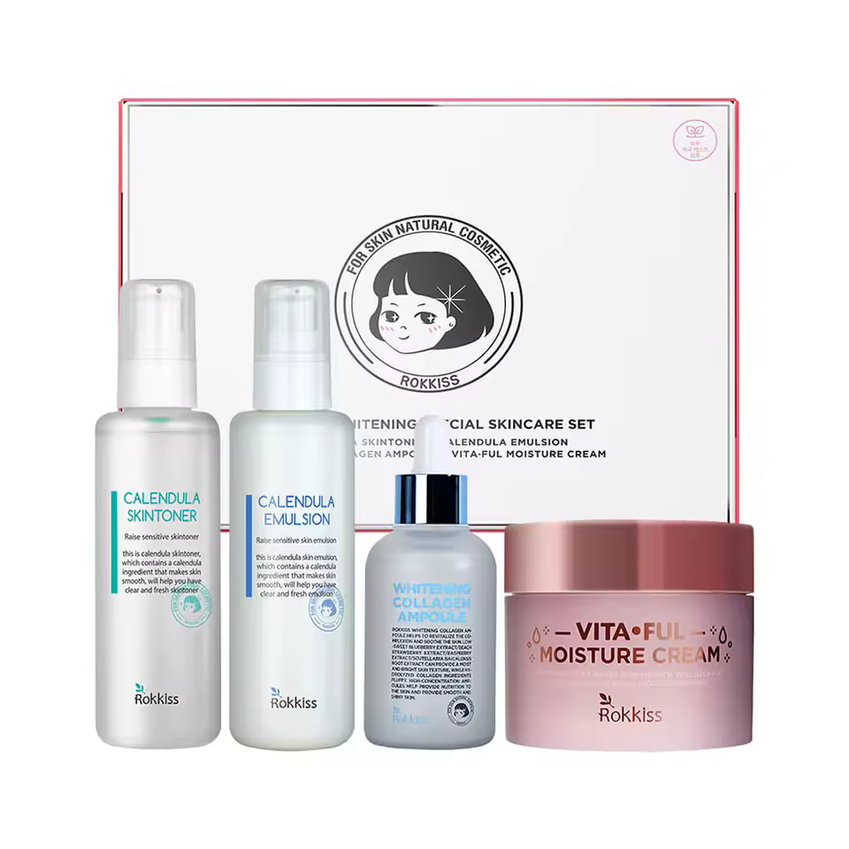 록키스 화이트닝 스킨 케어 4종 세트