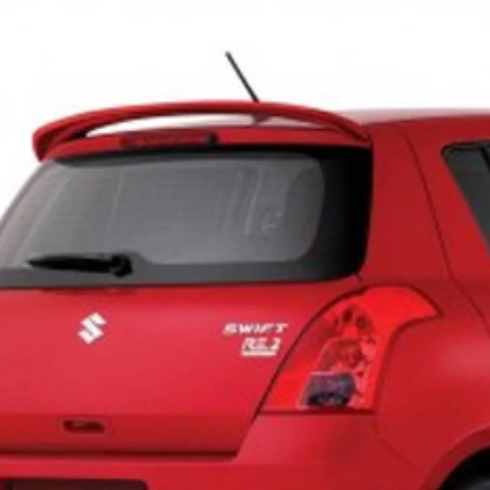 For Suzuki Swift Glass Top Spoiler Fiber Material Rear Roof Spoiler Wing Trunk Lip Car Styling Compatible Tuning Parts