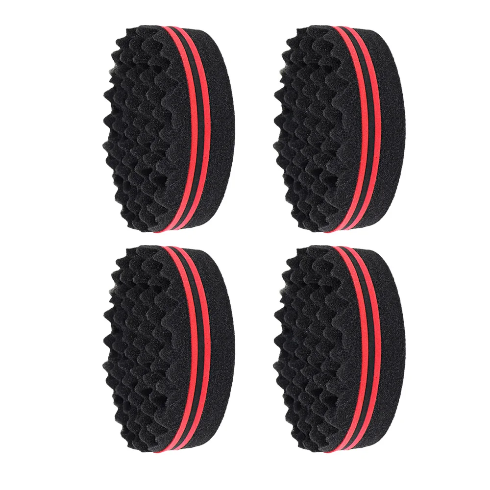 Oval Doppel Seiten Magic Twist Haar Pinsel Schwamm Pinsel Große Löcher Barber Schwamm Pinsel Twist Haar Afro Curl Als Haarpflege Werkzeuge – Detail 10