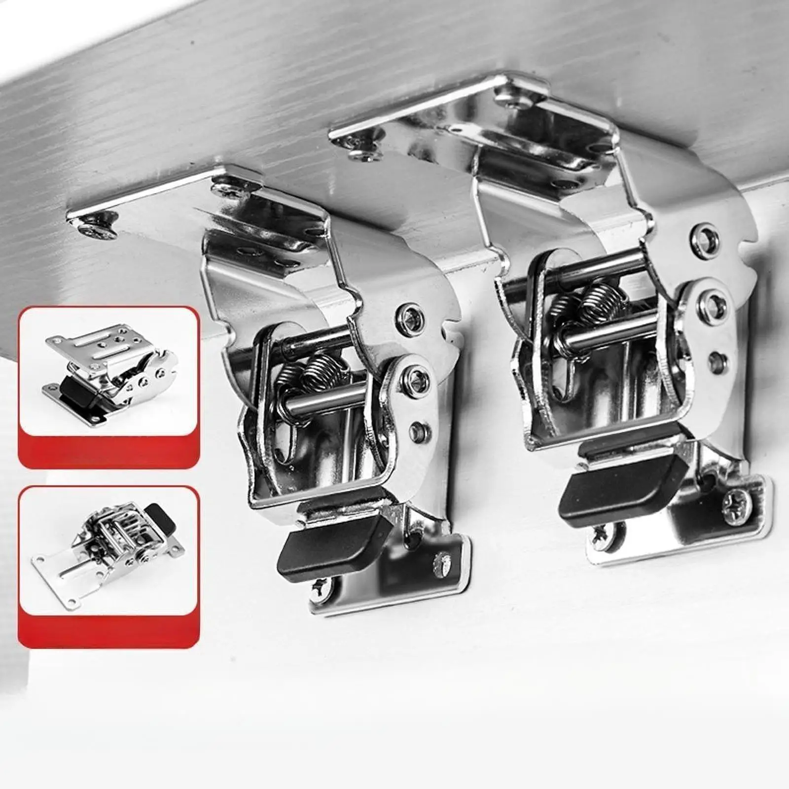 2pcs Furniture Leg Hinges Table Foot Folding Hinge Multi-Angle Thickened Swing Door 90 Degree Self-Locking Folding Hinge Accessy