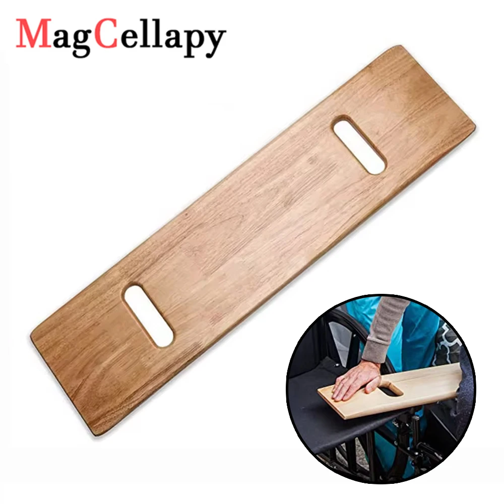 

Wooden Transfer Board With Handle Assisted Mobile Healthcare Equipment Is Used To Transfer PatientsElderly Between Wheelchairs