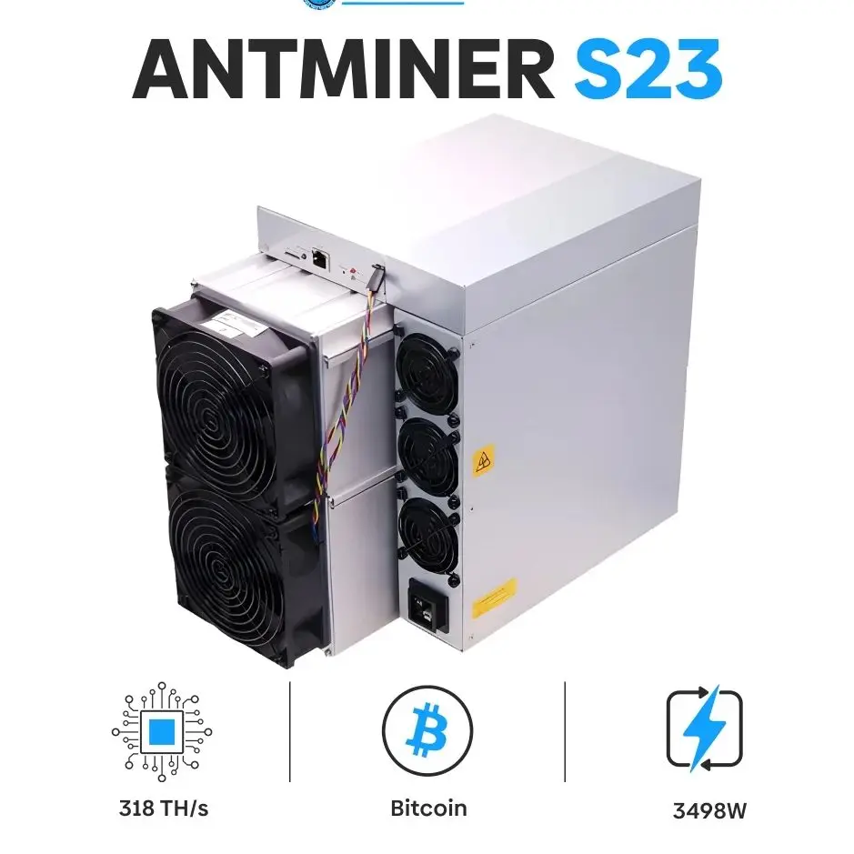 

TT BUY NOW Bitmain Antminer S23 318TH Bitcoin Miner (SHA256) - New
