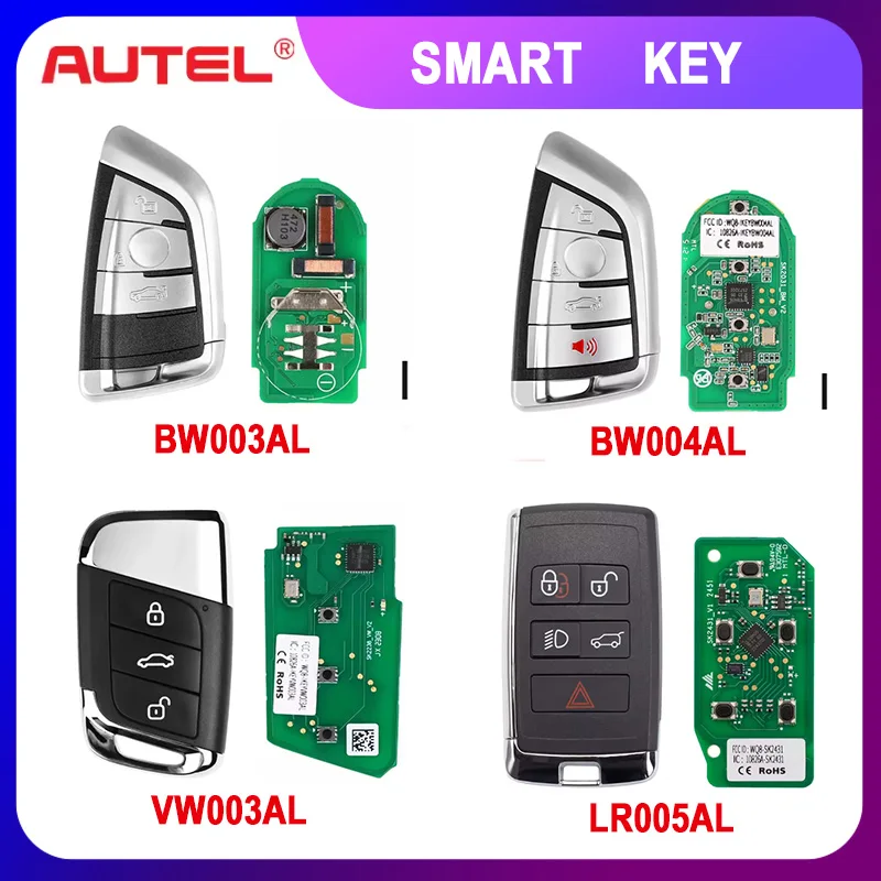 Original Autel MAXIIM Razor Style IKEYBW003AL IKEYBW004AL IKEYLR005AL IKEYVW003AL Smart Universal Key For More Than 700+ Cars