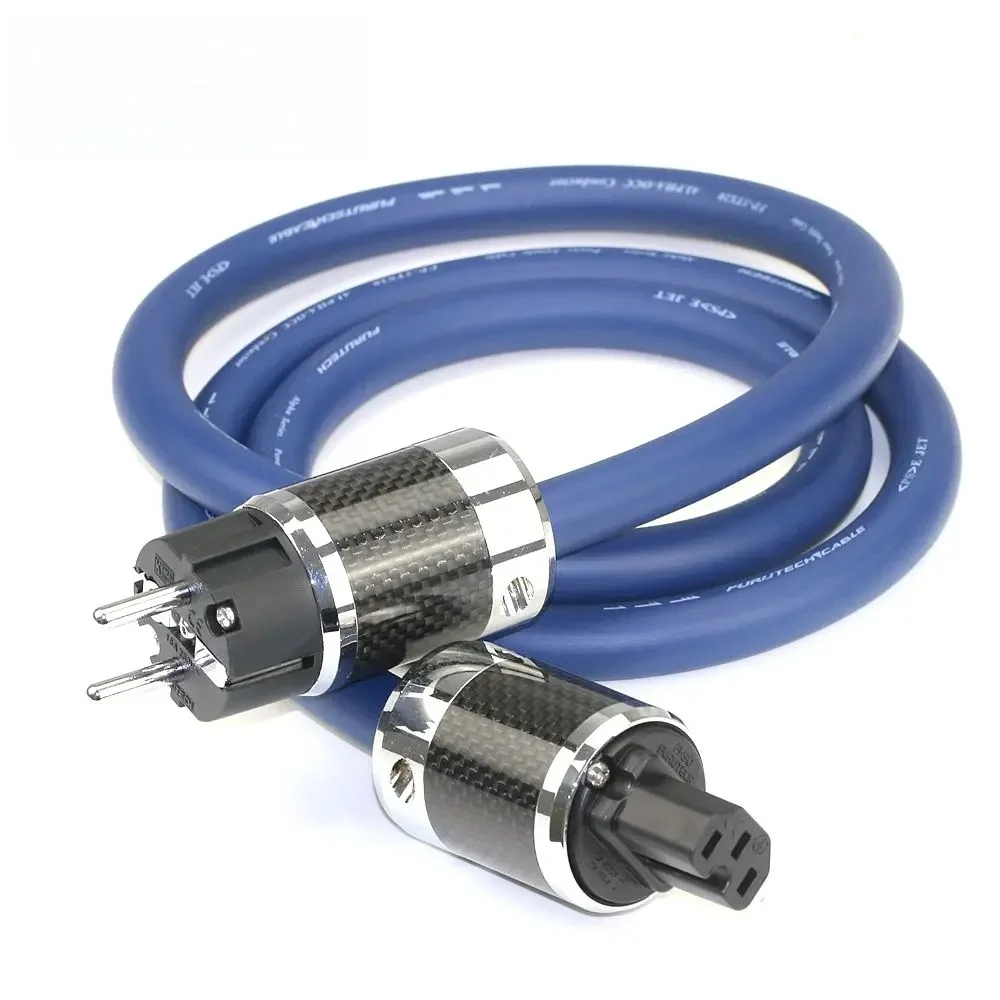 Furutech FP-3TS20 – kabel zasilający do wzmacniacza HiFi, wykonany z miedzi PCOCC, z wtyczką zgodną ze standardami europejskimi i amerykańskimi. — zdjęcie produktu 7