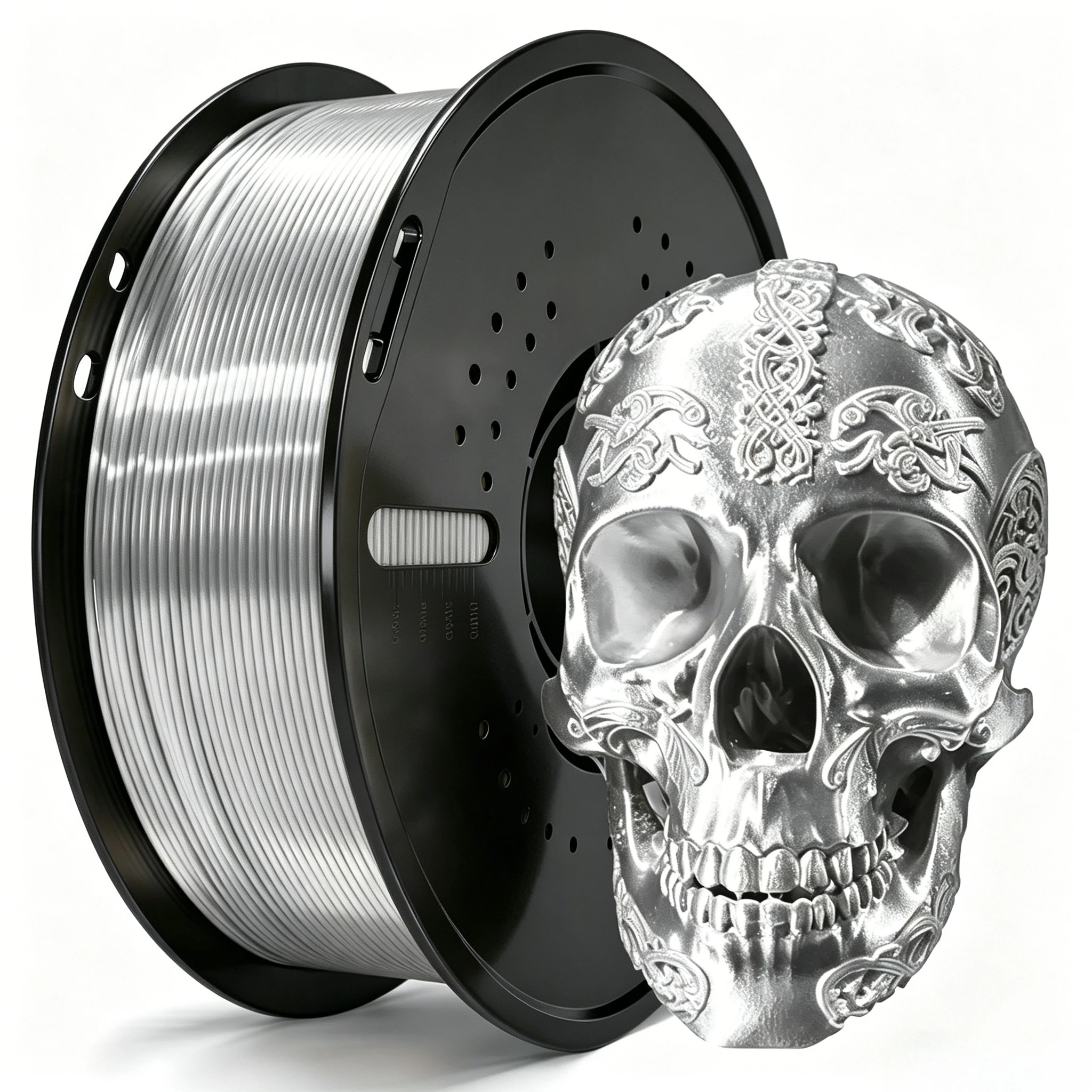 Silk Silver PLA 1.75 mm 1kg